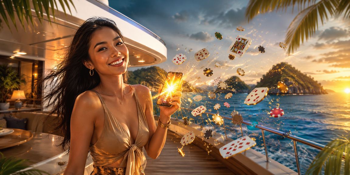 Model Vietnam bermain permainan kartu casino dengan konsentrasi penuh