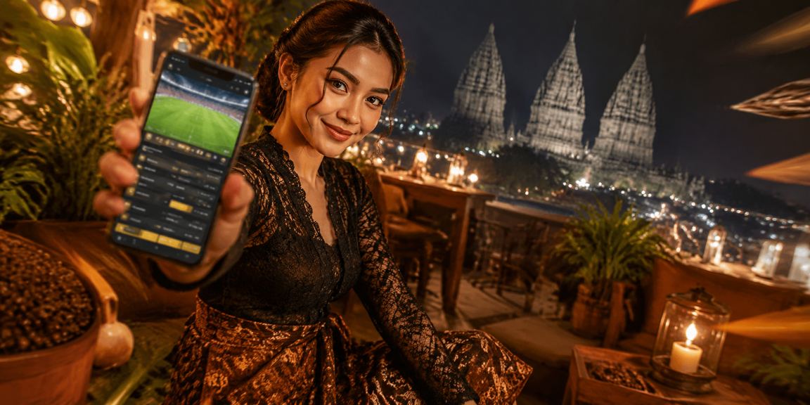 Pria menikmati kopi sambil memantau taruhan olahraga secara santai dan bertanggung jawab